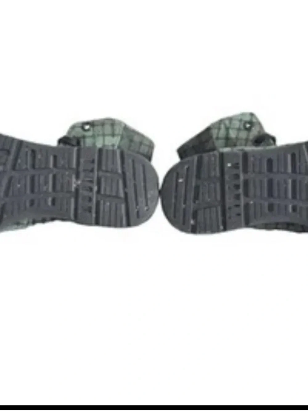 High Top CrossFit NOBULL Canvas Trainer Green Grid Pattern Gym Shoes Womens 8